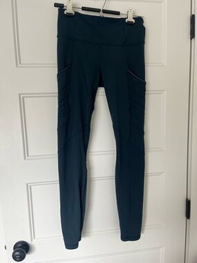 Blue High-Waist Lululemon Leggings